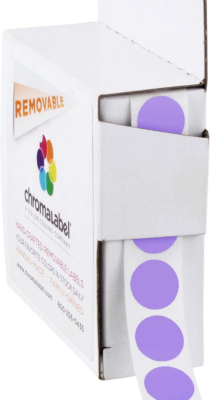 Removable Green Dot Stickers, 1/2 Inch, 1000/Box | Inventory Circle Labels with Removable Adhesive for Offices, Classrooms, Food Service, and Medical Settings. Made in USA