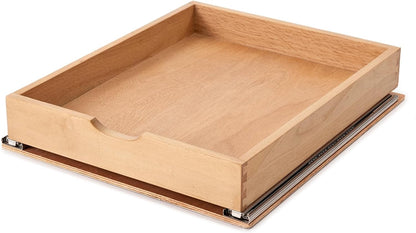 Pull Out Cabinet Drawers - 9x2 Size Options (10-29'W,18-21'D), Pre-Assembled with Soft Close Slides, Solid Beechwood, Easy Installation(10'W x 18'D)