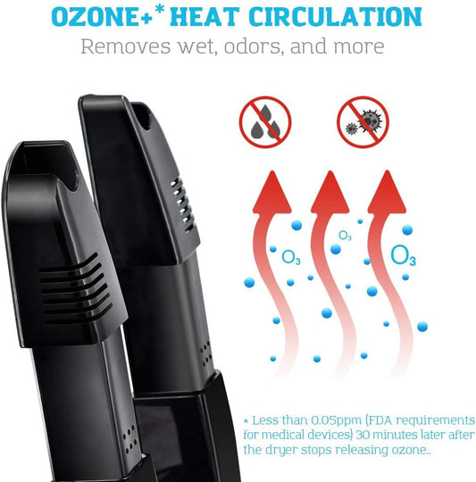 DR.PREPARE Boot Dryer Shoe Dryer Ozone, Glove Dryer & Boot Warmer with Heat Blower for Gloves, Hats, Socks, Ski Boots (Ozone)