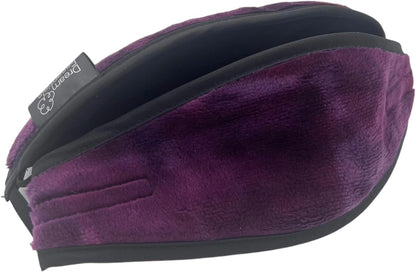 Dream Essentials Utopia Luxury Plush Sleep Mask, Handmade in the USA, Breathable Cotton, Adjustable Wide Headband, Men and Women, Nose Bridge for Light Block, Travel, Yoga, Meditation (Tie Dye Purple)