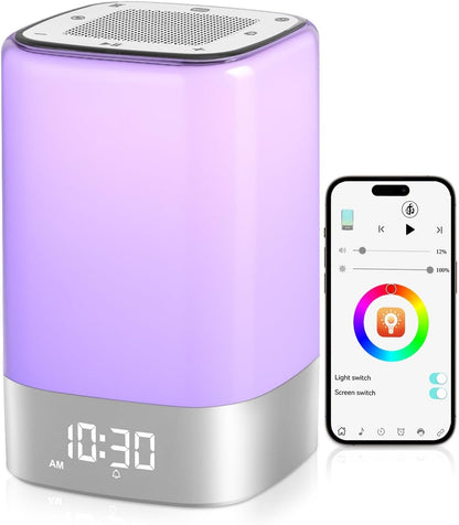 5 in 1 Sound Machine for Sleep,Alarm Clock & Night Light,Bluetooth Speaker