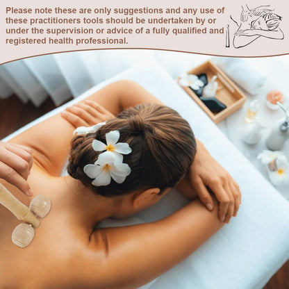 AHANDMAKER 4Pcs Massage Tool Set 4 Styles Wooden Gua Sha Tool, T-Shape Massage Roller, Therapy Trigger Point Massage Tool for Body, Face, Shoulder, Arm, Leg, Foot, Almond White