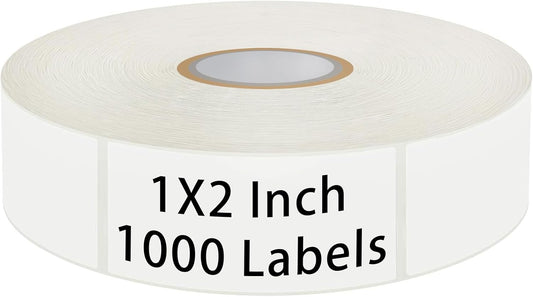 1000 Blank Removable Freezer Labels,Date Label 1x2 Inch Food Storage Stickers,Water Oil Resistant Easy Clean Leaves no Residue,for Kitchen,Restaurants,Markets,Food Containers,Jars