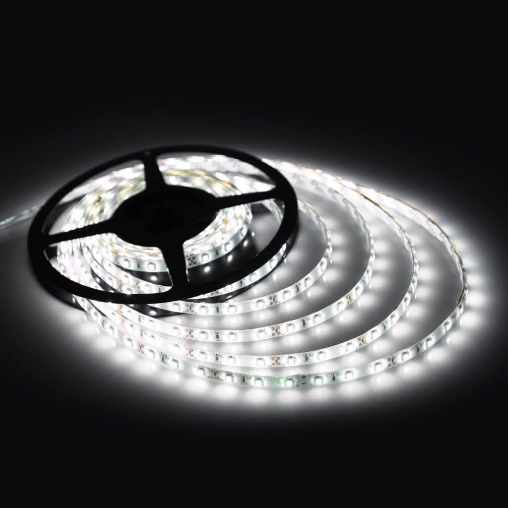 16.4ft (5m) Motion Activated LED Strip Lights, Warm White 12v Plug-in LED Rope Lights Waterproof for Under Cabinet,Kitchen,Stair