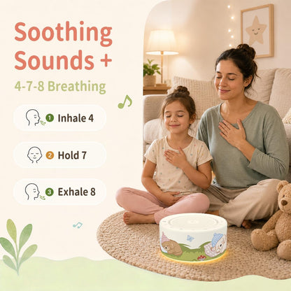Kipcush White Noise Machine for Baby & Adults, 30 Soothing Sounds, Sleep Sound Machine with 8 Color Night Light, Memory Function, White Noise for Sleeping, Nursery, Office, Travel & Relaxation