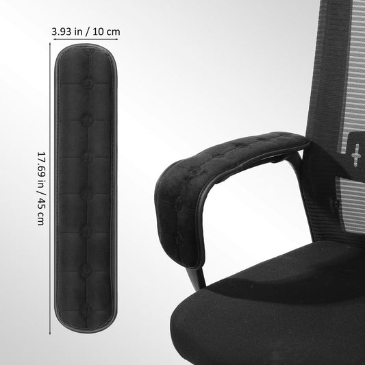 Artibetter Office Chair Armrest Pads 2pcs Arm Rest Covers Removable Elbow Cushion for Office, Wheelchair Comfy Gaming Chair 18X4 Inch