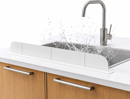 30 inch(75cm) Premium Kitchen Sink Silicone Water Splash Guard SIZE UPGRADE 30" and new package - NO Suction Cups, Ultra Wide 30" - Made in Korea (Ultra Wide Eco Gray)