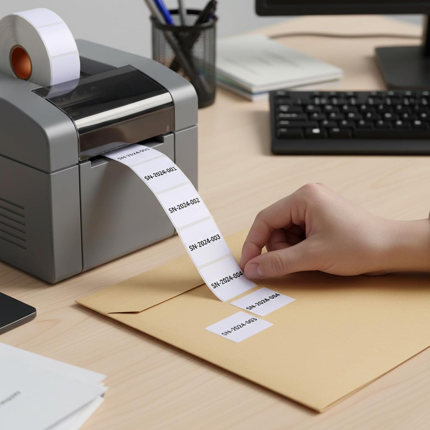 1" x 1" (25 mm x 25 mm) Blank Square QR Code Label, Square Removable Labels, Price Stickers for Both Home and Office, No Residue, 1380 Labels