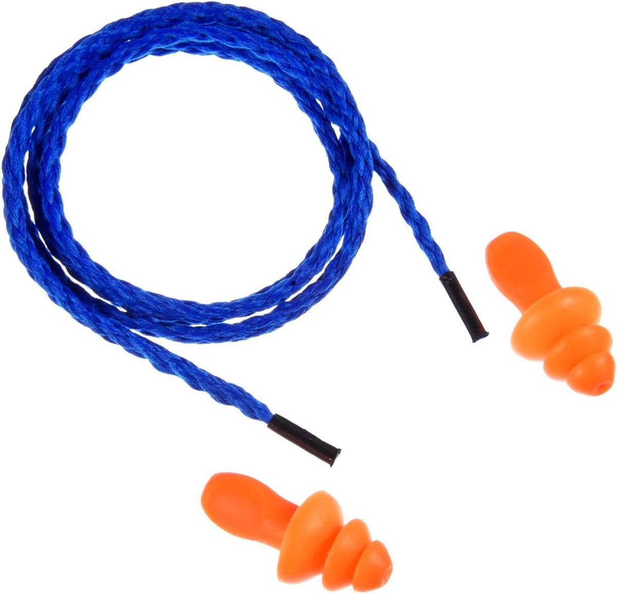 Bememo 20 Pairs Silicone Earplugs Noise Cancelling, Blue-Orange