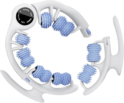 Anti-Cellulite Massage Roller with Handles for Legs & Thighs | Textured roller with detachable handles for legs, thighs and buttocks; compact design for easy storage.