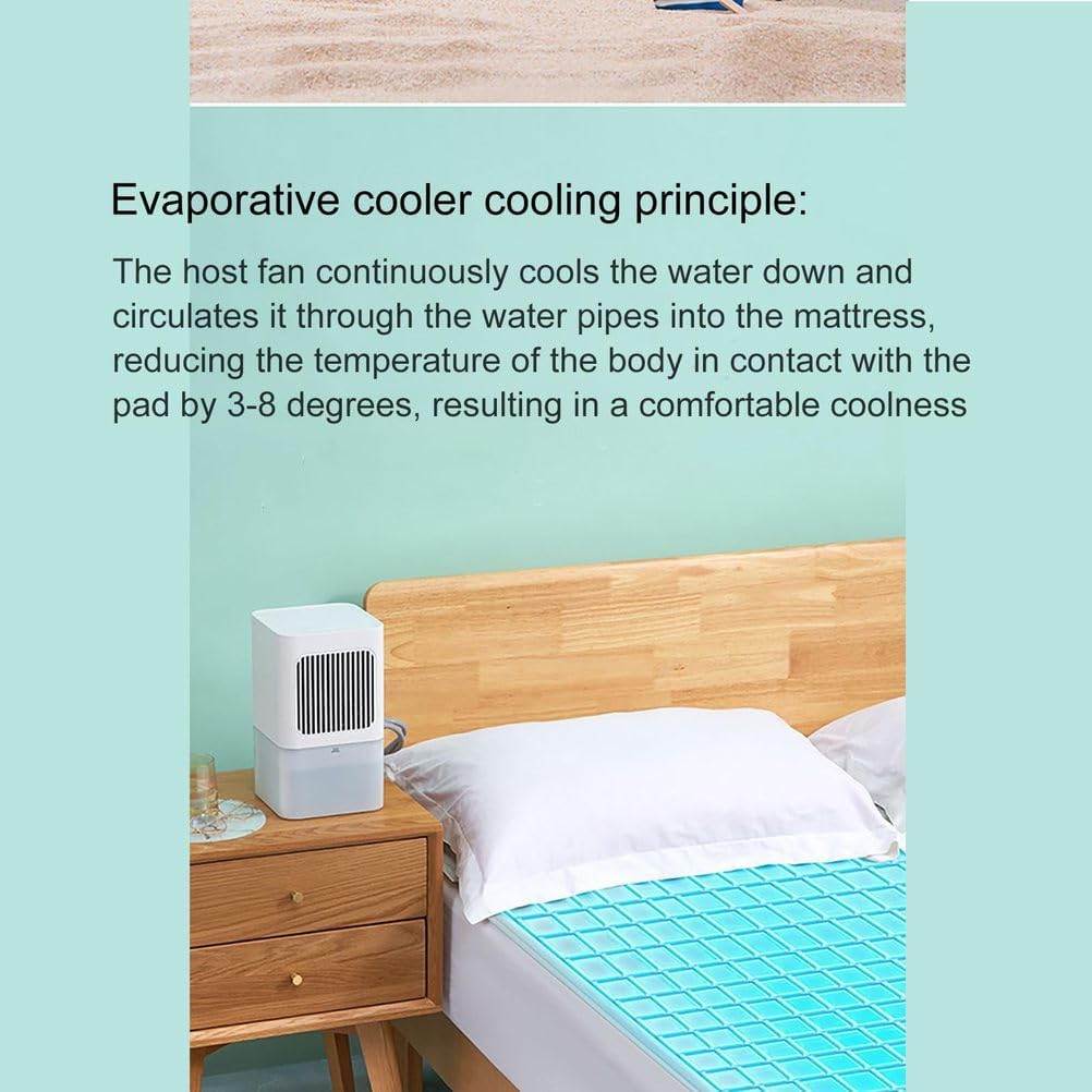 Water-Cooled Mattress Pad with Remote Control, 3-Level Adjustable Cooling, Single or Double Bed Cooling System for Hot Sleepers and Night Sweats,Double Bed