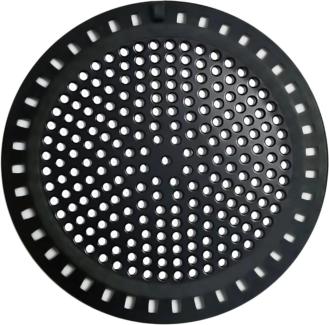 Huntonry Drain Hair Catcher, Shower Hair Drain Catcher, Shower Drain Cover, Bathtub Drain Strainer, Tub Hair Catcher, Bathroom Sink Strainer Hair Trap Filter, Bathroom Drain Defender, Flat, Round