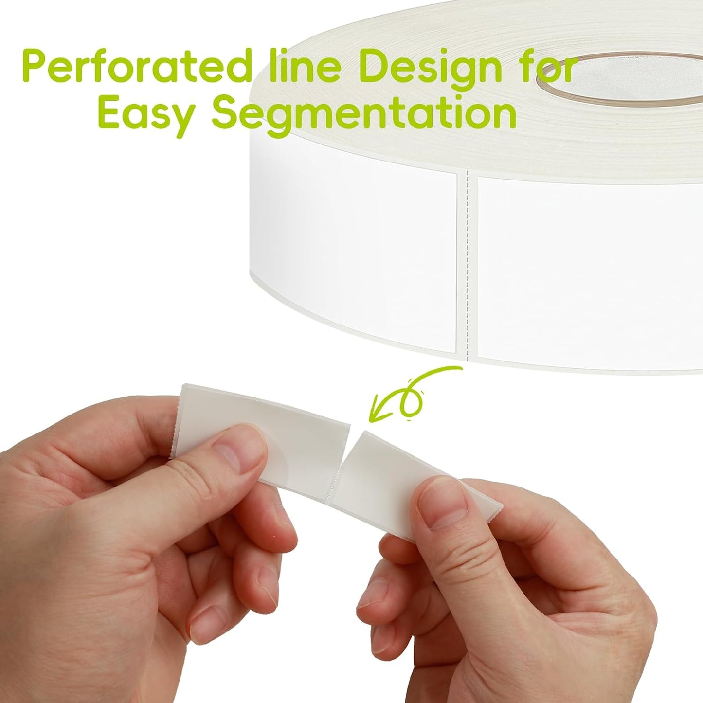 1200 Blank Removable Freezer Labels with Perforation Line for Easy Distribution and Use. Waterproof and Oil-Resistant, Suitable for Food Containers, Jars, and Kitchen Organization.(1 "x 3")