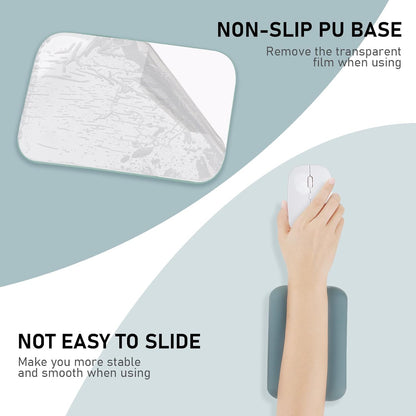 Leolee Elbow Rest Pads for Desk, Black Ergonomic Wrist Rest Arm Rest Pads
