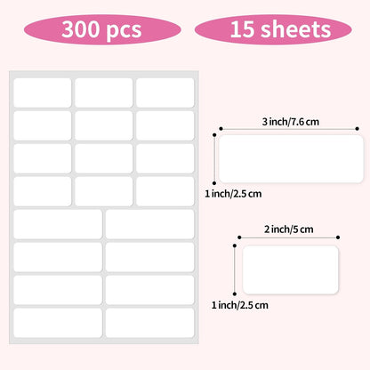 1000 Blank Removable Freezer Labels, Blank Removable Labels Water Oil Resistant with Perforation Line for Food Containers Jars Pantry Organization (Each Measures 1x 3 Inch)