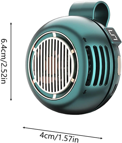 Portable Cooling Fan, Bladeless Clip Device, USB Rechargeable Personal Air Circulator, Ultra Quiet Adjustable Angle Mini Fan For Desk Bed Outdoor Hiking Office Bedroom Travel