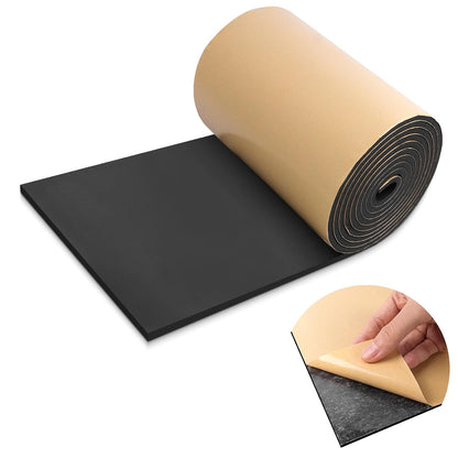 LSGCQ Sponge Neoprene Foam Padding Self Adhesive Foam Sheets, White | Closed Cell Foam Sheet Neoprene Rubber Pad for DIY Gaskets Shock Pads Liner Crafts, 12" Wide x 1/8" Thick x 59" Long