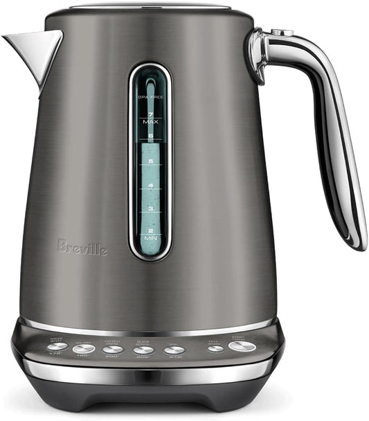 Breville BKE845DBL Smart Kettle Luxe Water Heater, Damson Blue | Intelligently heat water for any tea with this stylish, electric kettle designed for precision brewing | 7 cup capacity