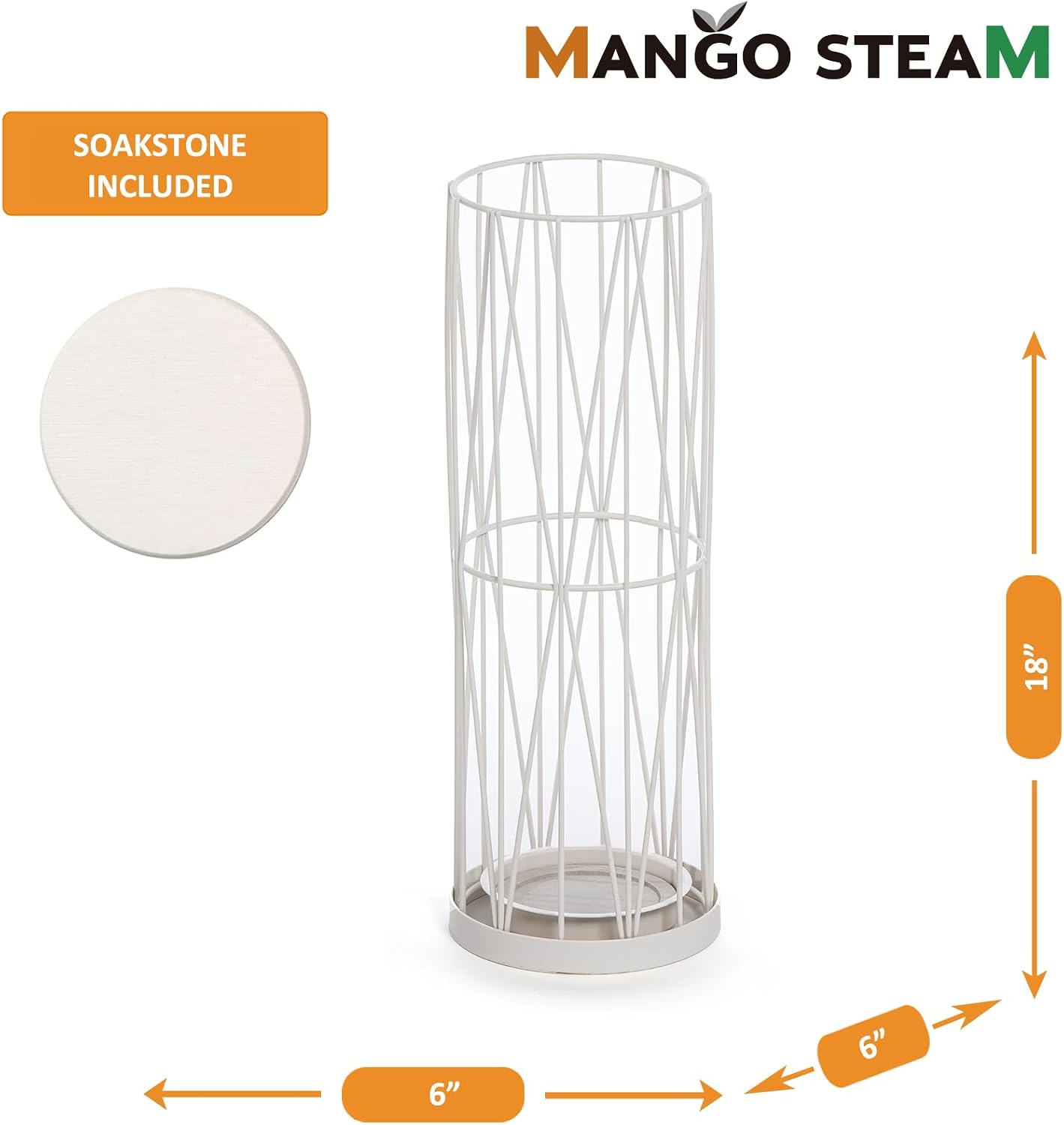 Mango Steam Pluvian Soakstone Umbrella Holder (Tall, Gold)