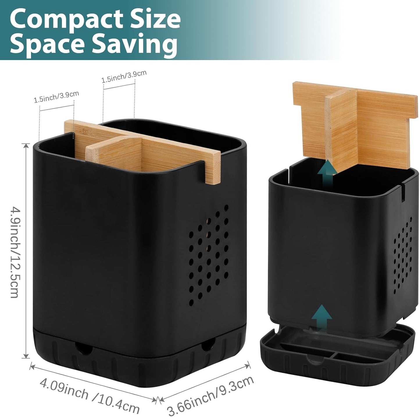 Boperzi Toothbrush Holders, Kids Toothbrush Holder with Drainage, Detachable Anti-Slip Electric Toothbrush Holder, Toothpaste Organizer Storage Caddy for Bathroom Countertop, Shower, Kitchen, Vanity