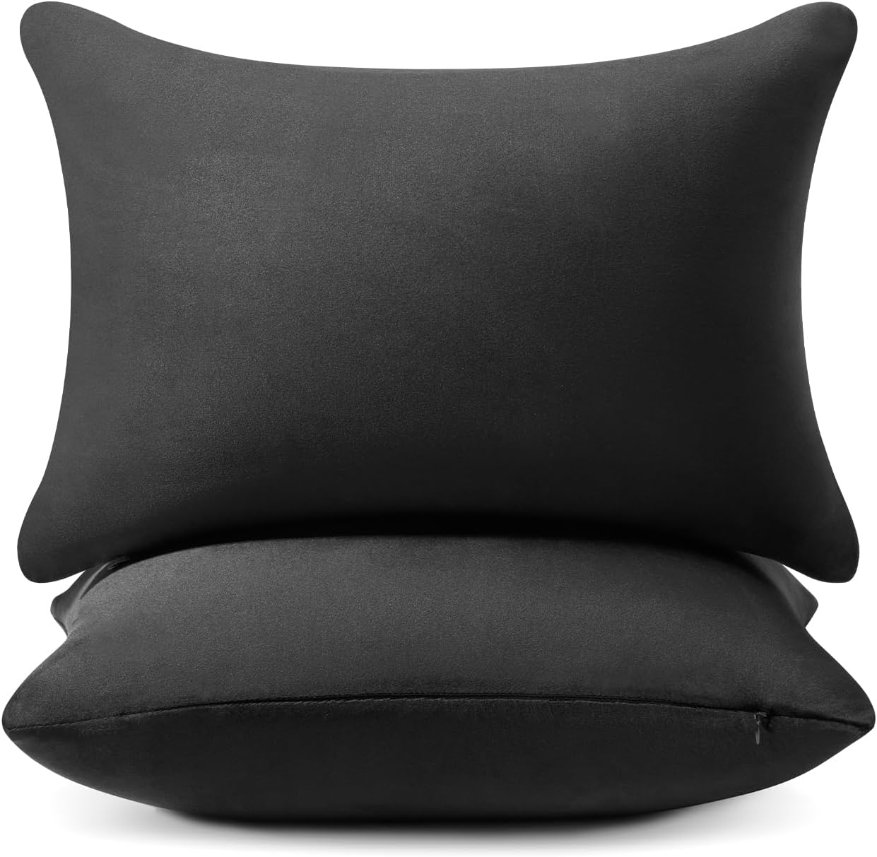 AM AEROMAX 12x20 Memory Foam Throw Pillow Insert, Rectangular Lumbar, White | Decorates bed/sofa/couch | lumbar shape fills pillow cover | resists flattening | comfortable to lean on