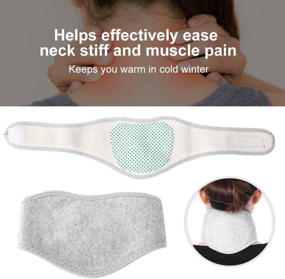Neck Self-Heating, Neck Support Neck Pad Neck Wrap Support Brace Collar, Magnetic Health Self-Heating Deep Heat Infrared Neck Massager Protector, Washable