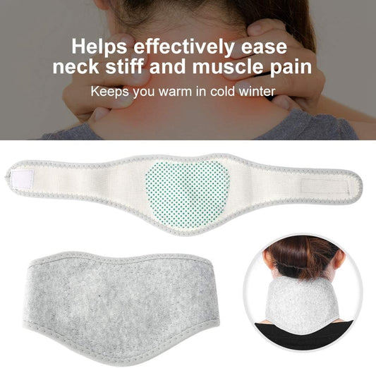 Neck Self-Heating, Neck Support Neck Pad Neck Wrap Support Brace Collar, Magnetic Health Self-Heating Deep Heat Infrared Neck Massager Protector, Washable