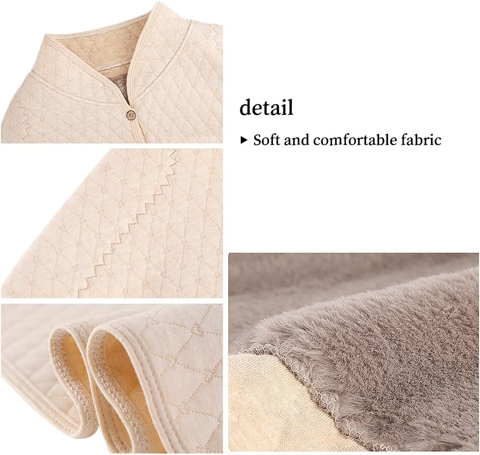 haozaikeji Women Thermal Shoulder Wraps Shoulder Support Warmer Heat Shawl Elderly Pregnant Warm Cape Pain Relief Arthritis
