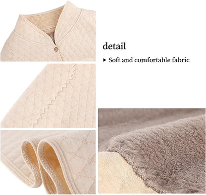 haozaikeji Women Thermal Shoulder Wraps Shoulder Support Warmer Heat Shawl Elderly Pregnant Warm Cape Pain Relief Arthritis