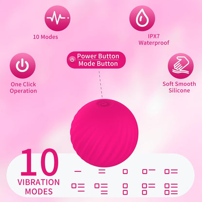 Handheld Portable Massage Electric Vibrating Waterproof Balls for Myofascial Release, Trigger Point Therapy, Muscle Knots, and Yoga Therapy, Pain Relief & Muscle Recovery. (Purple)