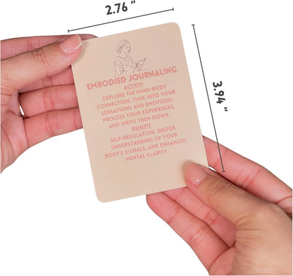 40 Somatic Therapy Exercise Cards - Mindfulness and Coping Skills Cards for Anxiety and Stress Relief | Emotional Healing, Grounding and Meditation Tool for Body Awareness | Perfect Self-Care Gift