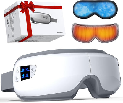Eye Massager with Heat & Bluetooth Music, Massaging Eye Mask