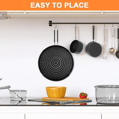 Silicone Splatter Screen for Frying Pan,Grease Splatter Guard,Heat-Resistant Splatter Guards for Cooking,Dishwasher Safe (9.8", 11.4", 13")