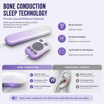 Under Pillow Bone Conduction Speaker, Portable White Noise Machine