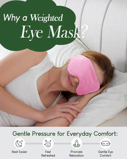 Sivio Weighted Eye Mask for Sleeping, Blackout Sleep Mask for Women & Men