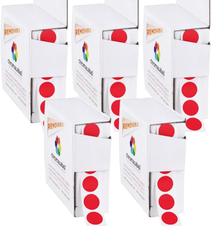 Removable Green Dot Stickers, 1/2 Inch, 1000/Box | Inventory Circle Labels with Removable Adhesive for Offices, Classrooms, Food Service, and Medical Settings. Made in USA