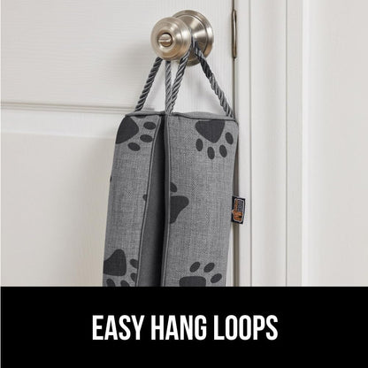GORILLA GRIP Door Draft Stopper for Bottom of Doors, Cold Air Insulation Sweep, Weather Stripping Seal Noise, Soundproofing, Warmth Sealer, Easy Install Gap Filler, Home Essentials, 32 Inch, Gray