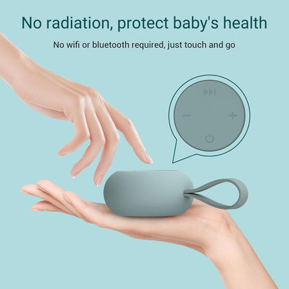 Jaroco Portable Baby Sound Machine [White Noise for Babies Kids Adults][Sleep Soother][12 Soothing Sounds] 15 Hours Battery Life, Registry Gift,Shower,Clips on Baby Stroller Rose