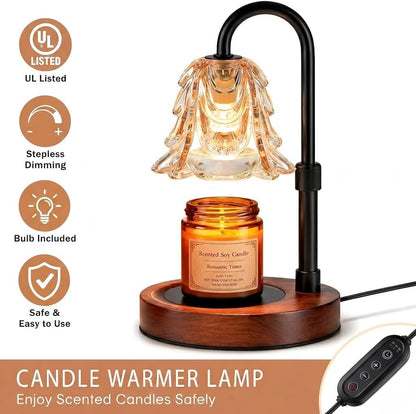Candle Warmer Lamp with Timer & Dimmer, Electric Wax Melter for Jar Candles, Safe Flameless Candle Warmer Light for Bedroom, Home Decor & Gift