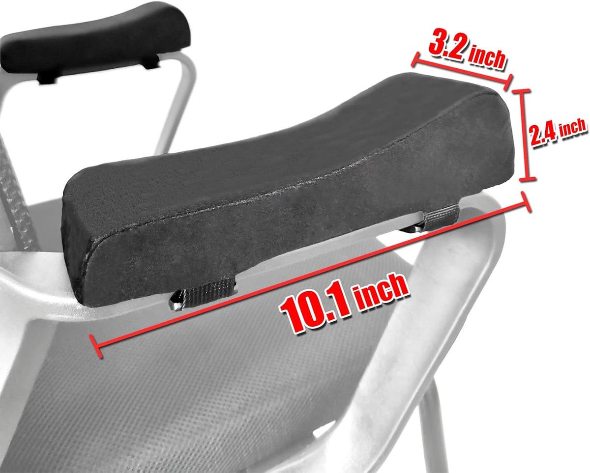 Easy-You Office Chair Armrest Covers, Set of 2 Comfortable Armrest Elbow Pillow (2 Black Armrest Pillow)