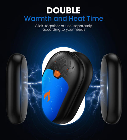 Hand Warmers Rechargeable 2 Pack, Electric Hand Warmer, 24Hrs Long Lasting Magnetic Reusable Hand Warmers with 3 Heat Settings, Portable Pocket Heater, for Men, Women, Camping, Hunting, Golf, Ski
