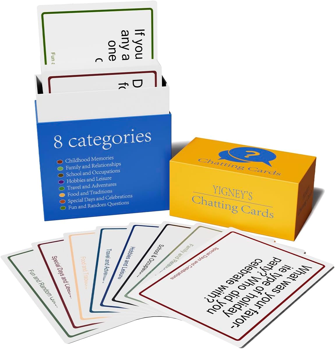Yigney Conversation Cards for Seniors Elderly Dementia Alzheimer Products