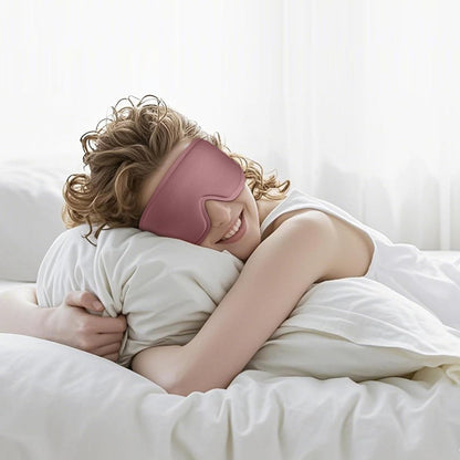 2 Pack Sleep Mask for Side Sleeper, Complete Light Blocking 3D Sleeping Eye Mask, Soft Breathable Eye Cover for Women Men, Travel, Nap, Relaxing Zero Pressure Night Blindfold (Pink+Purple)