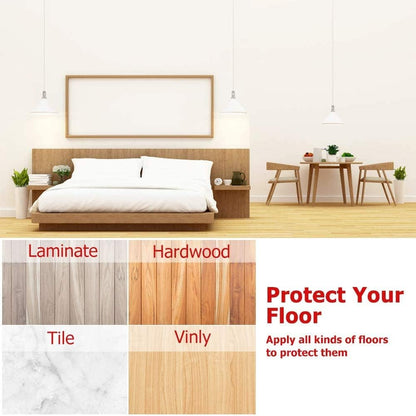 Non Slip Furniture Pads -56 pcs（1+2）” Furniture Grippers, Non Skid Furniture Legs,Self Adhesive Rubber Furniture Feet, Anti Slide Furniture Hardwood Floor Protector for Keep Couch Stoppers