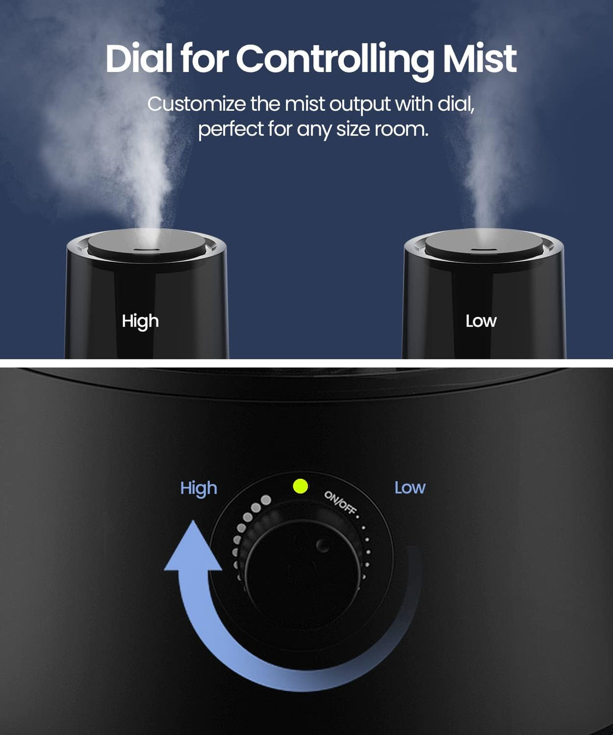 raydrop 1.7L Cool Mist Humidifier for Bedroom Nightstand