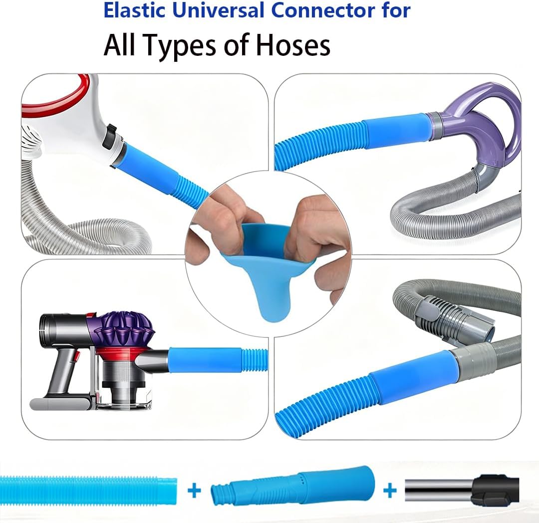 Dryer Vent Cleaner Kit Dryer Lint Vac Vacuum Hose Attachment Cleaning Hose Lint Trap Cleaning Tool and Brush 2 pieces
