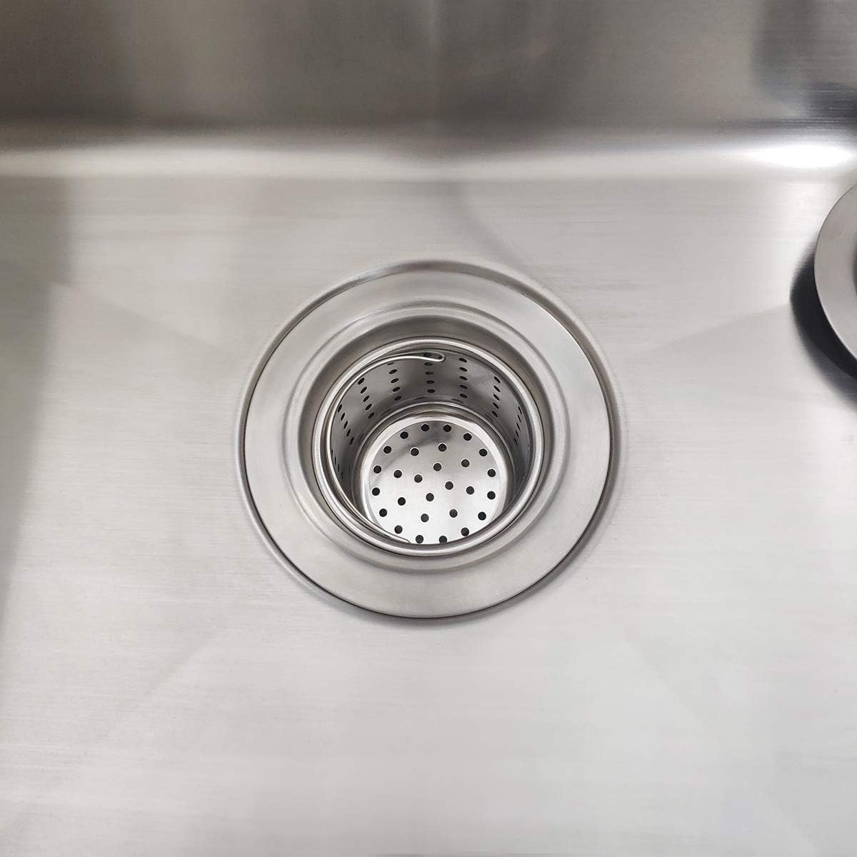 GZILA Kitchen Sink Drain Basket Only, 3-inch Basket for Kitchen Sink Strainer Replacement, Deep Cup Strainers with Handle, SUS 304 Stainless Steel