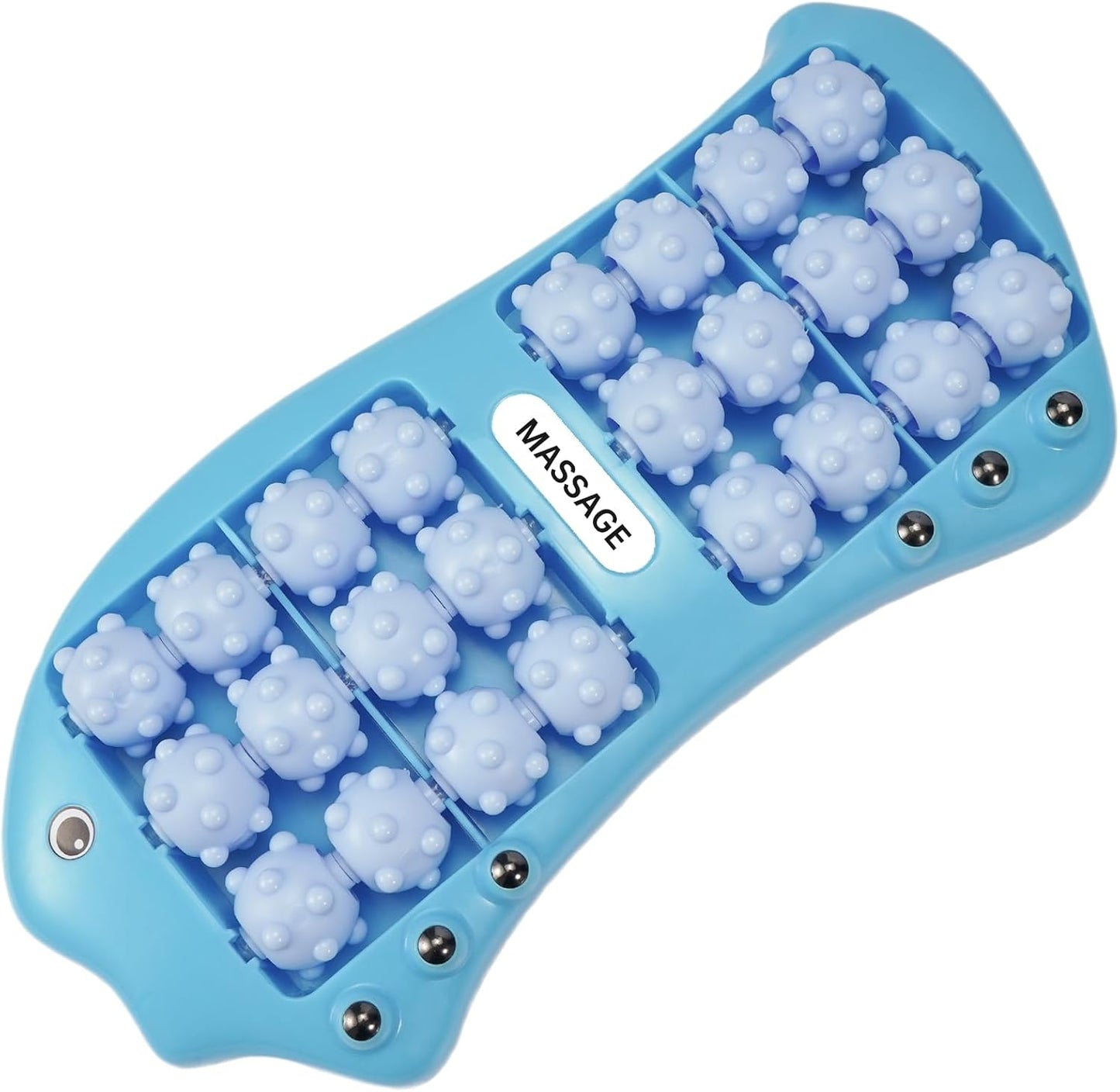 Foot Roller Massager for Plantar Fasciitis Pain Relief, Large Size Under Desk Feet Massage, Manual Acupressure Tool, Eases Pain & Cold Feet, Boosts Circulation, Split Portable & Washable