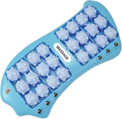 Foot Roller Massager for Plantar Fasciitis Pain Relief, Large Size Under Desk Feet Massage, Manual Acupressure Tool, Eases Pain & Cold Feet, Boosts Circulation, Split Portable & Washable