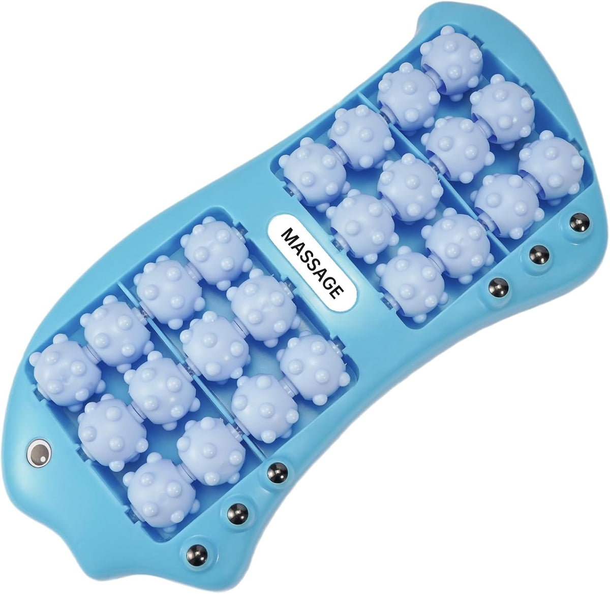 Foot Roller Massager for Plantar Fasciitis Pain Relief, Large Size Under Desk Feet Massage, Manual Acupressure Tool, Eases Pain & Cold Feet, Boosts Circulation, Split Portable & Washable